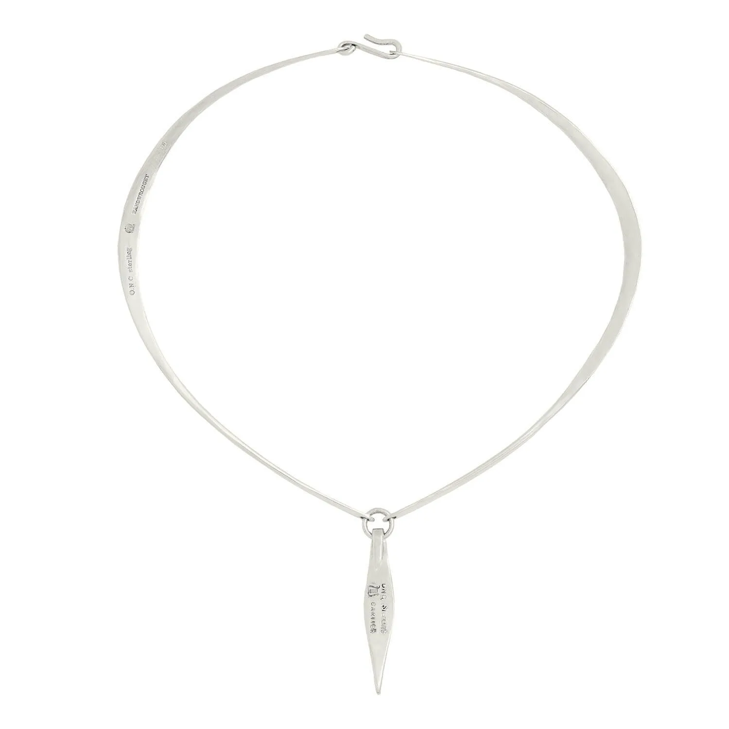 OLD NEWBURY CRAFTERS for CARTIER Vintage Sterling Silver Choker Necklace