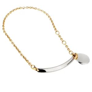 Pomellato 18 Karat White Yellow Gold Choker Necklace