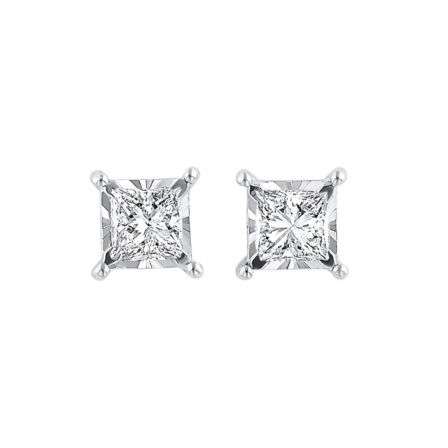 Rhythm of Love - 14Kt White Gold Diamond Earrings