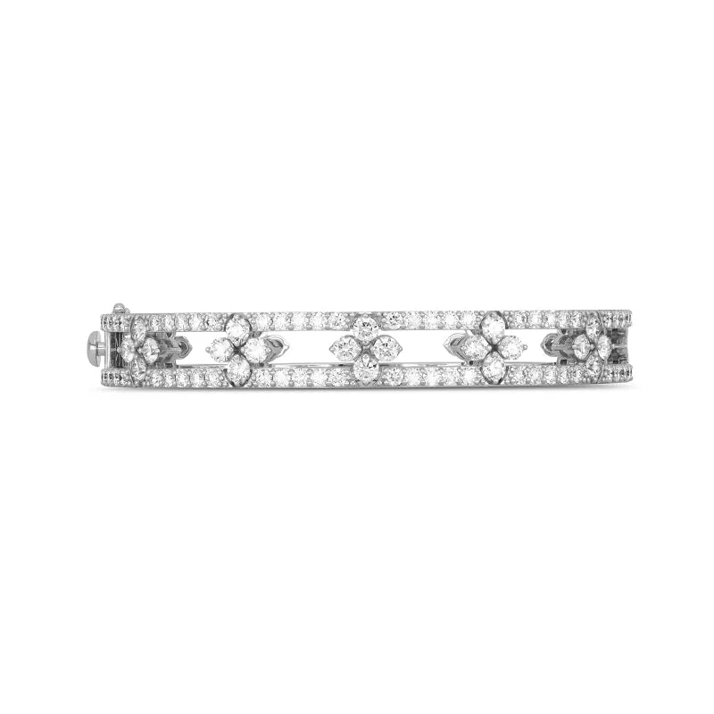 ROBERTO COIN 'LOVE IN VERONA' 18CT WHITE GOLD DIAMOND BANGLE