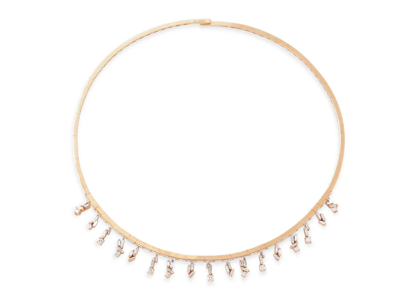 Suzanne Kalan 'Cascade Fireworks' Diamond Choker in 18K Rose Gold