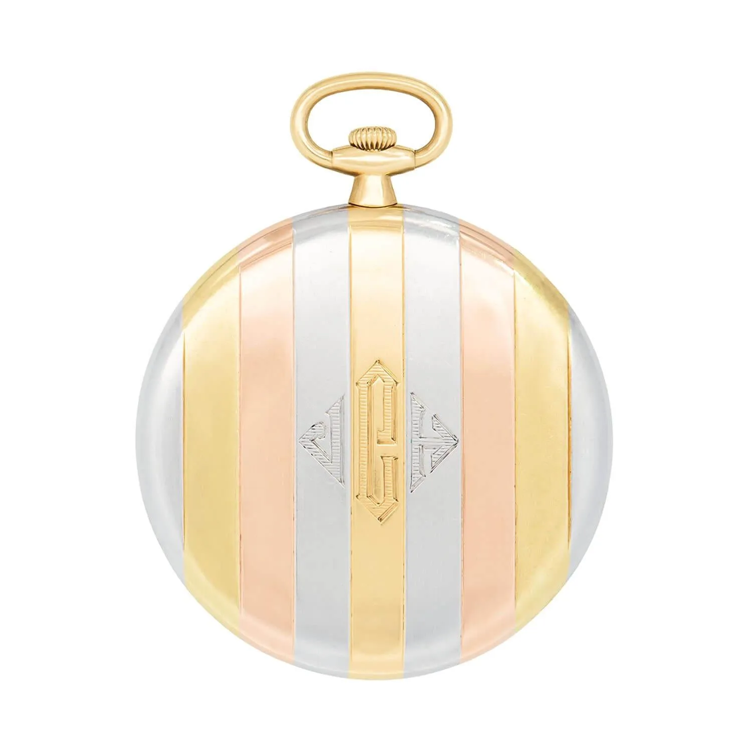 TIFFANY & Co. Edwardian 18k Mixed Metal Pocket Watch