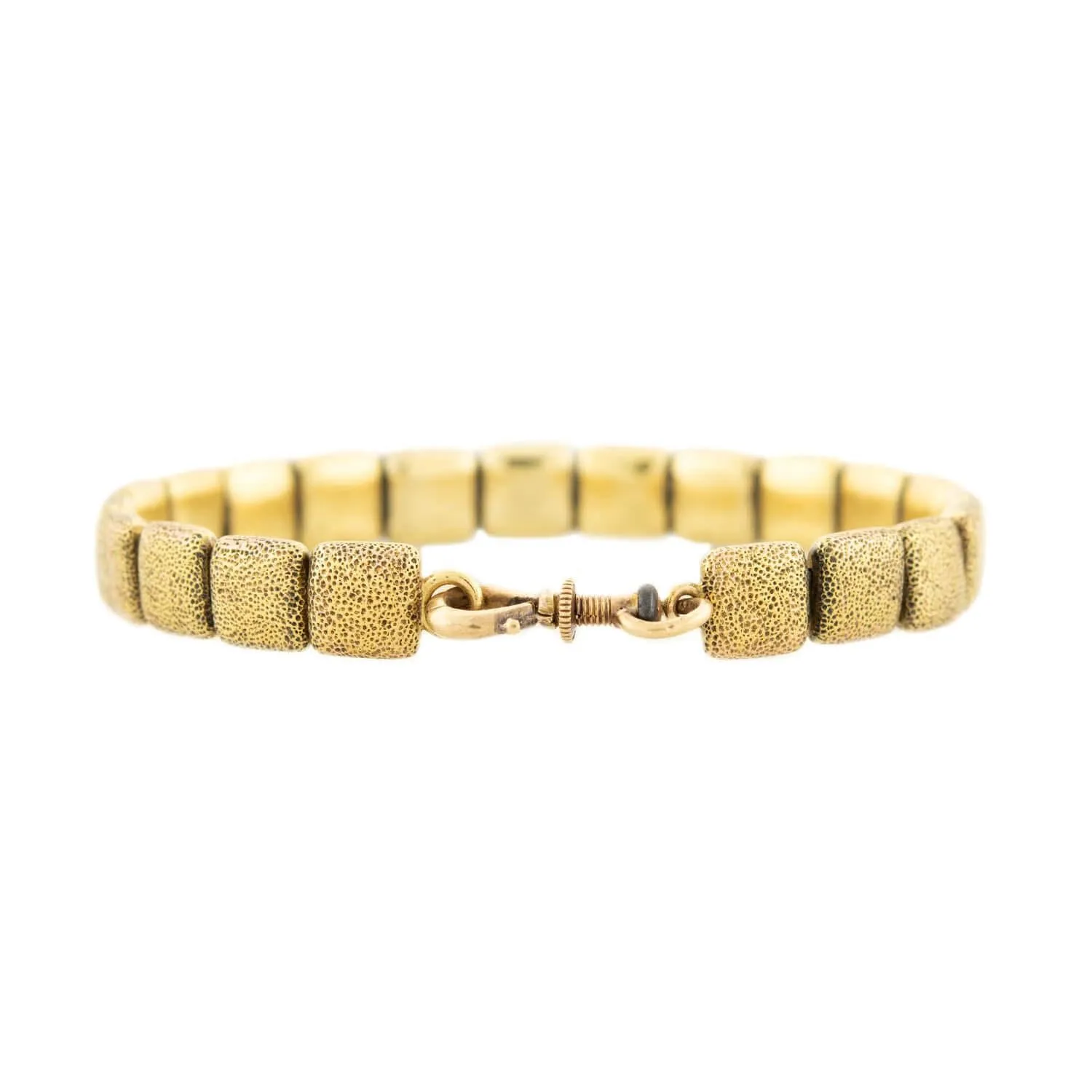 Victorian 15K Diamond Button Stretch Bracelet (On Hold)