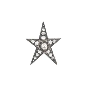 Victorian 18kt/Sterling Diamond Star 0.95ctw
